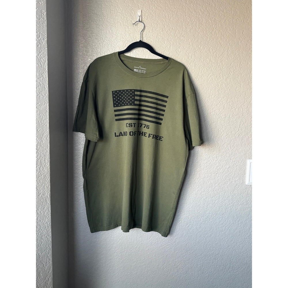 USA‎ Green Cotton, T-shirt, Size XXL